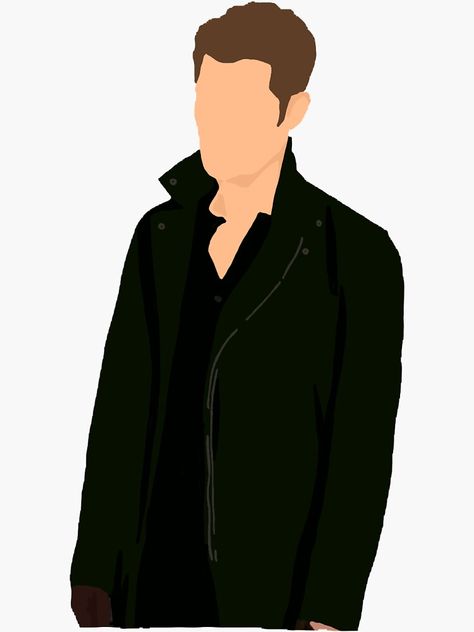 Klaus Mikaelson Drawing, Klaus Mikaelson Stickers, The Originals Drawings, The Originals Stickers, Tvd Poster, Nicklaus Mikaelson, Klaus Mikaelson The Originals, Klaus The Originals, The Vampire Diaries Characters