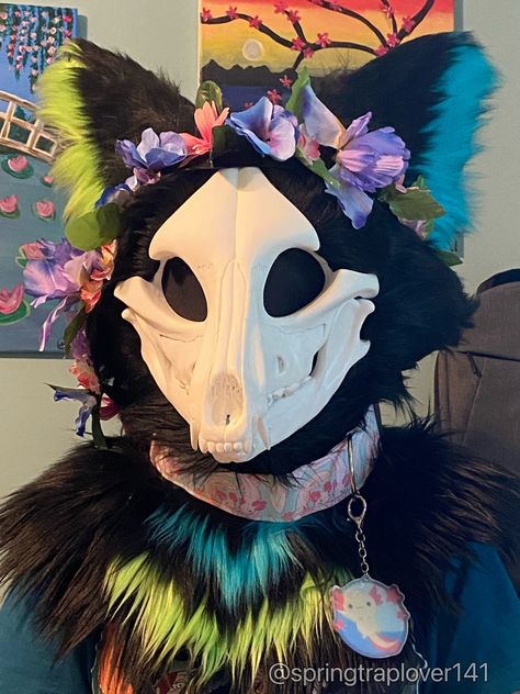 Skulldogs Fursuit, Fursuit Design, Fursuit Photography, Dino Mask, Skull Dog, Dog Skull, Dinosaur Mask, Dragon Mask, Fursuit Head