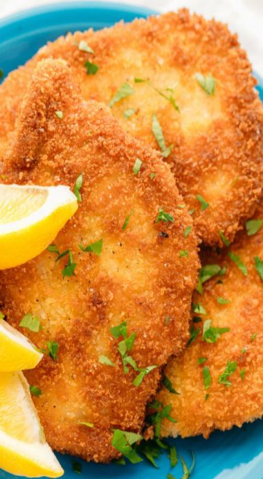 Pork Snitzel, Jaegerschnitzel Recipe, German Pork Schnitzel, Tenderloin Recipes Crockpot, Pork Schnitzel Recipe, Breaded Pork Tenderloin, Schnitzel Recipe, Baked Pork Tenderloin, Slow Cooker Pork Tenderloin