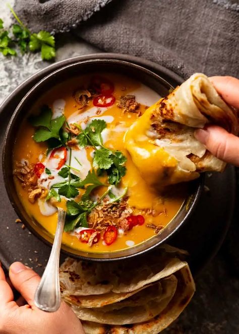 Thai Coconut Pumpkin Soup | RecipeTin Eats Thai Pumpkin Soup, Recipe Tin Eats, Butternut Recipes, Tin Eats, Eat Thai, Pumpkin Soup Recipe, Recipetin Eats, Recipe Tin, Thai Coconut