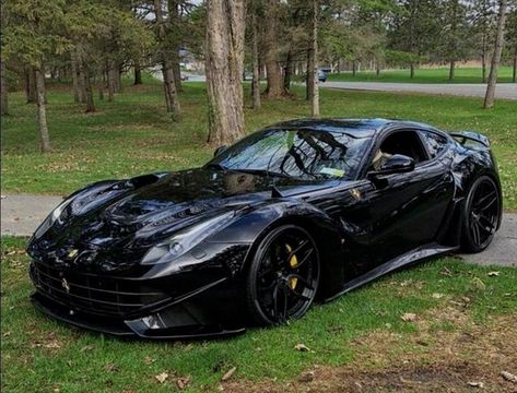 Black Ferrari F12 Berlinetta: Autos Sports Cars Ferrari, Ferrari F12 Berlinetta, Ferrari Collection, Hyper Cars, Ferrari F12berlinetta, F12 Berlinetta, New Sports Cars, Ferrari F12, Low Riders