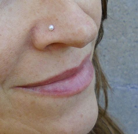 Nose Ring Aesthetic Stud, Pearl Nose Stud, Silver Nose Stud, Bridal Nose Ring, Nose Piercing Stud, Piercing Shop, Fresh Water Pearls, Nose Ring Stud, Real Pearls