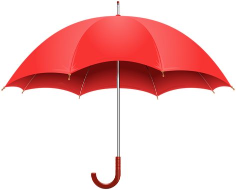 Red Umbrella, Umbrella, Clip Art, Red, Art