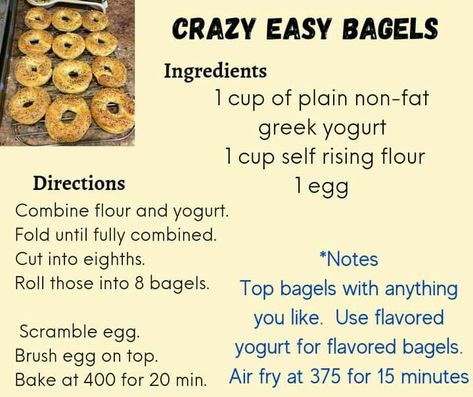 Low Calorie Buns Recipe, Low Cal Bagel Recipe, Low Cal Bread Recipe, Low Cal Bagels, Low Calorie Bagels, Bagel Fillings, Air Fryer Recipes Low Carb, Chomp Chomp, Bagel Recipe