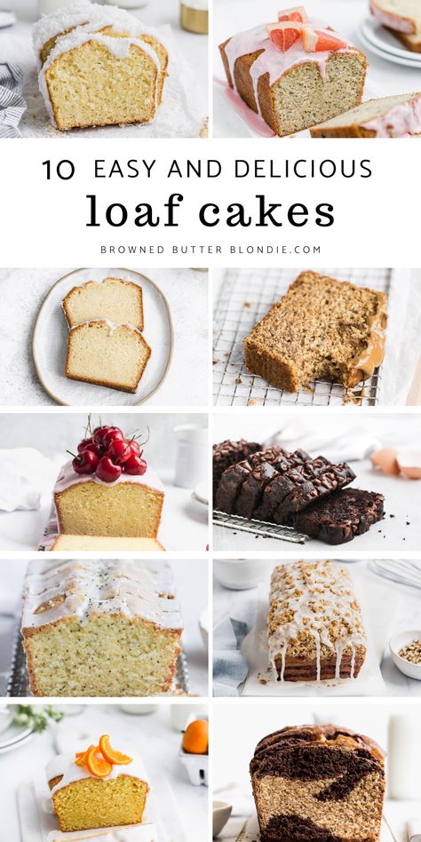 Dessert Loaf, Best Vanilla Cake Recipe, Mini Loaf Cakes, Loaf Cake Recipes, Loaf Cakes, Quick Cake, Cake Recipes From Scratch, Browned Butter, Loaf Recipes