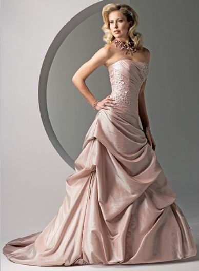 Taffeta Wedding Dress, Sottero And Midgley Wedding Dresses, Wedding Dresses Taffeta, Chapel Train Wedding Dress, Colored Wedding Dress, Pink Wedding Dress, Trendy Wedding Dresses, Wedding Dresses Strapless, Plus Size Prom Dresses