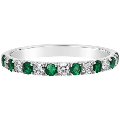 Emerald And Diamond Ring Band, Wedding Rings With Emeralds, Emerald Wedding Bands For Women, Emerald Wedding Bands, Luxury Emerald Eternity Band For Wedding, Emerald And Diamond Band, Wedding Band With Emeralds, Diamond And Emerald Ring, Emerald And Diamond Wedding Band