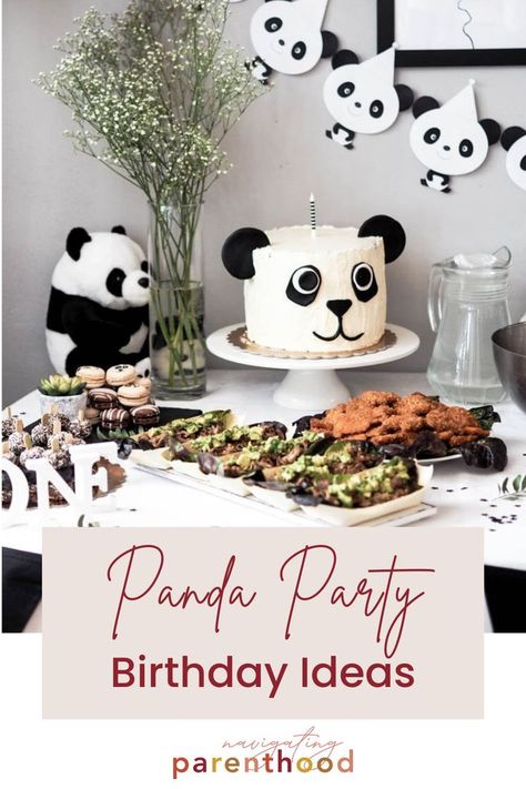 Panda First Birthday, Panda Birthday Theme, Fun Birthday Party Ideas, Panda Themed Party, First Birthday Ideas, Panda Birthday Party, Birthday Party Idea, Parent Advice, Unique Party Themes