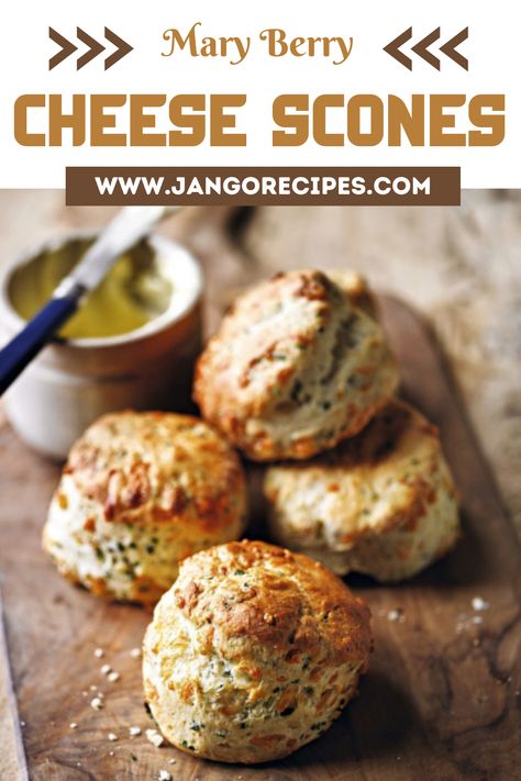 In this blog, I will share with you a Mary Berry Cheese Scones Recipe that is super easy. It's like a warm hug for your tummy. #MaryBerryCheeseScones #Recipe Mary Berry Cheese Scones, Mixed Berry Scones Recipe, Cheese And Marmite Scones, Cheese Scones Recipe Mary Berry, Mary Berry's Scones, Mary Berry Scones, Mary Berry Desserts, Mary Berry Recipes Baking, Cheese And Chive Scones