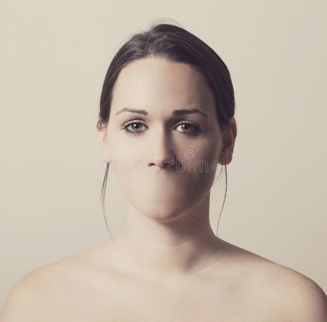 Woman without mouth. Woman with no mouth and cannot talk , #AFF, #Woman, #mouth, #talk #ad Horror Inspiration, Film Ideas, Stock Photos Woman, Women Ties, Body Hair Removal, Face Forward, Body Hair, Human Figure, Art Therapy