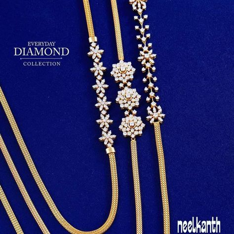 Tali Bottu Designs, Diamond Kodi Designs, Kodi Mugappu Design, Muggapu Thali Chain Gold, Mugapu Thali Chain Diamond, Thaali Mugappu Design, Latest Mugappu Designs Gold, Mugapu Thali Chain Latest, Sutram Chain Designs