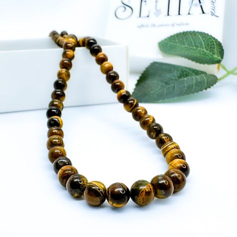 Tiger Eye Necklace for Men Natural Jewelry Women's Brown Necklaces Brown Jewelry Crystal Jewelry for Women Tiger Eye Necklace Women 6mm 8mm by sethajewellery on Etsy Brown Necklaces, Real Tiger, Handmade Choker Necklace, Tiger Eye Necklace, Brown Tiger, Mens Valentines Gifts, Brown Tiger Eye, Handmade Chokers, Tigers Eye Necklace