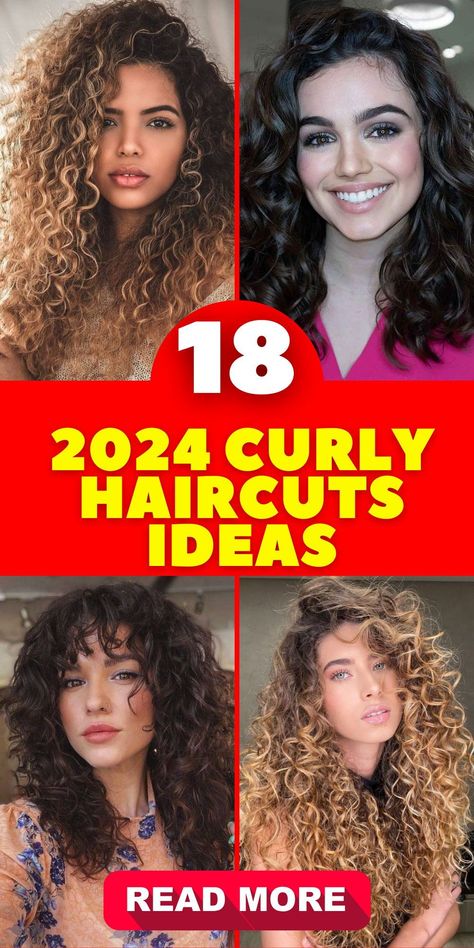 Curly haircuts in 2024 are all about celebrating your natural beauty. No matter your hair length – short, medium, or long – there's a style that will enhance your look. Imagine a trendy layered haircut with bangs that adds a touch of flair to your curly locks. These curly haircuts are perfect for individuals with naturally wavy hair and round face shapes. Get ready to showcase your curls and stay on-trend in 2024. Wavy Curly Hair Cuts, Round Face Curly Hair, Breathtaking Dresses, Round Haircut, Layered Curly Haircuts, Long Curly Haircuts, Curly Hair Trends, Face Framing Curtain Bangs, Oval Face Haircuts