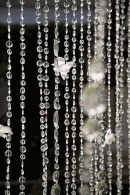 Crystal Curtains with 34 Garlands Iridescent 9' long x 35" wide Bead Curtains, Pearl Garland, Crystal Curtains, Crystal Garland, Hanging Beads, Iridescent Crystal, Hanging Crystals, Beaded Curtains, Wedding Background