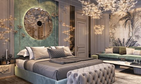 Luxury Bedroom Interior Design on Behance Luxury Bedroom Interior Design, Luxury Bedroom Interior, Fancy Bedroom, Aesthetic Interior Design, Bedroom Interior Design Luxury, Modern Luxury Bedroom, Luxury Bedroom Design, Luxury Bedroom Master, Luxurious Bedroom