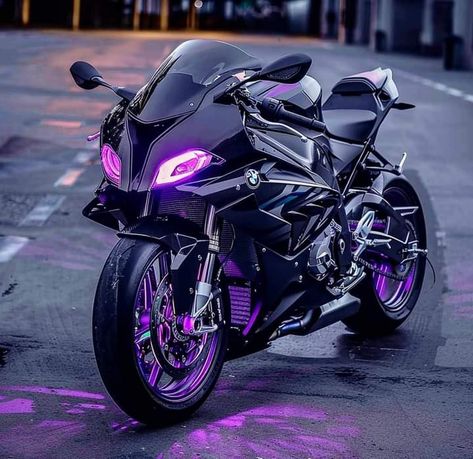 Purple Motorcycle, Purple Bike, Pink Motorcycle, Biker Photography, Motos Yamaha, Motocross Love, Image Moto, Motorcross Bike, Custom Street Bikes