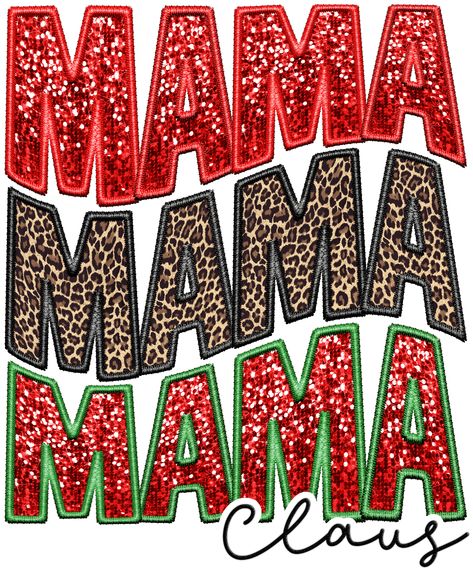 Mama Claus is here to spread holiday cheer! This super comfy transfer is perfect for spreading Christmas spirit! With its faux glitter accents and embroidery, Mama Claus is sure to have you dressed to festive this season! #SantaApproved Sublimation Ideas Projects Inspiration, Sublime Shirt, Sublimation Prints, Making Shirts, Christmas Designs, Computer Screen, Cricut Ideas, Sublimation Transfers, White Ink