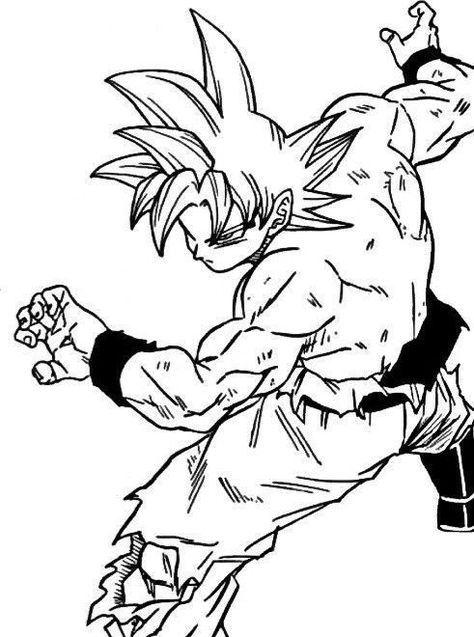 Goku Ultra Instinct Manga, Goku Pose, Goku Mui Manga, Goku Manga Panel, Dbz Art Goku, Goku Manga Icon, Goku Manga, Dbz Manga, Image Dbz