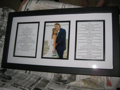 Framed wedding vows with the wedding picture in the center Framed Wedding Vows, Wedding Vow, Newly Married Couple, Newly Married, Maggie Sottero, Wedding Keepsakes, Wedding Memorial, Wedding Frames, Post Wedding