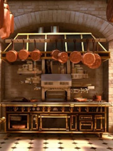 ratatouille kitchen Ratatouille Disney Kitchen, Ratatouille Inspired Kitchen, Ratatouille Kitchen Design, Ratatouille Kitchen Decor, Extravagant Kitchens, Ratatouille Kitchen, Quartz Countertops Kitchen, Old Style Kitchen, Tiny Chef