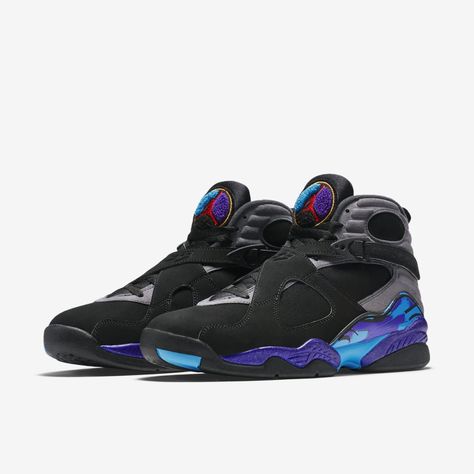 Jordan Aqua, Air Jordan Retro 8, Air Jordan 8 Retro, Nike Air Jordan 8, Air Jordan 8, Gq Fashion, Jordan Model, Jordan Shoes Retro, Jordan 8