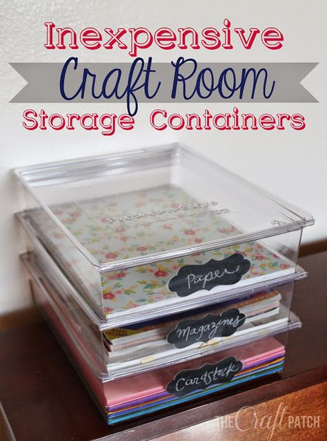 Craft Storage Ideas, Scrapbook Storage, Scrapbook Organization, Inexpensive Crafts, Dream Craft Room, Craft Room Design, Sewing Room Organization, Diy Craft Room, Scrapbook Room