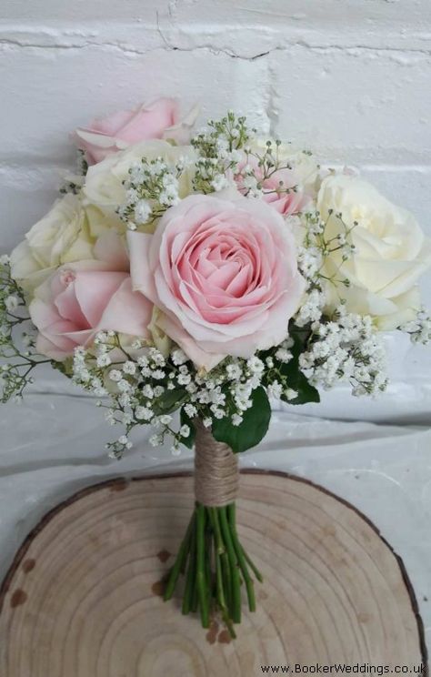 Bridesmaid Bouquets On Head Table, Simple Pink Wedding Bouquet, Light Pink And White Flowers, Light Pink Prom Bouquet, Pink Bouquet Prom, White And Light Pink Bouquet, Pink Prom Bouquet, Pink Prom Flowers, Light Pink Wedding Bouquet