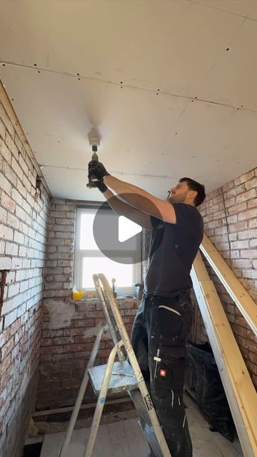 @bentaylorbathrooms on Instagram: "First big job of January boxed off! 

The brushed brass against the natural stone looks class! Complete rip out back to brick as seen, ceiling dropped, rewired, all new plumbing and waste to suit the new layout which sits perfectly, window taken out and bricked up, fully tiled and fitted out. 

Sink Unit - Hudson Reed Havana 600mm
Mirror - HIB Sphere 60
Toilet - RAK Ceramics 
Shower Setup - Nuie Thermostatic Bar Valve, 2x 700mm 8mm Wet Panels & Flipper Door
Tray - City Distribution 25mm Stone Resin
Mono Basin Tap & Bath Filler - Nuie Arvan Range 
Heating - ATC Brushed Brass 

The timelapse’s seem to be going down a treat 🤌🏼

#bathroomrenovation #bathroominspiration #bathroominterior #bathroominspo #luxurybathroomdesign #bathroomideas #washbasindesign #l Bathroom Drop Ceiling, Flipper Door, Rak Ceramics, Washbasin Design, Sink Units, Hudson Reed, Bath Taps, Bathroom Design Luxury, Basin Taps