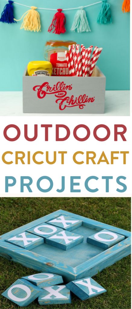 Outdoor Cricut Craft Projects to Make NOW! - Makers Gonna Learn Camping Crafts To Sell, Cricut Outdoor Projects, Cricut Garden Projects, Summer Cricut Projects To Sell, Cricut Summer Projects, Summer Cricut Projects, Fun Cricut Projects, Peach Festival, Circuit Crafts