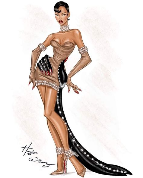 Fashion Illustration Hayden Williams, Hayden Williams Illustrations, Drag Fashion, Drag Queen Outfits, Hayden Williams, Fashion Drawing Sketches, Runway Fashion Couture, Preformance Outfits, Fashion Design Collection