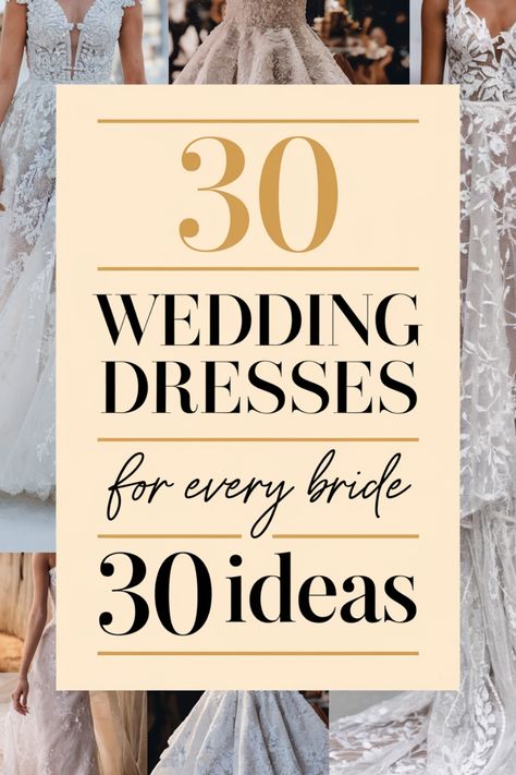 30 wedding dresses for every bride. 30 ideas. Floor Length Wedding Dress No Train Simple, Wedding Dresses Simple Princess, Best Wedding Dresses For Petite Brides, Wedding Dresses For Hourglass Figures, Simple And Elegant Wedding Dresses, Sleek Wedding Dresses, Timeless Elegant Wedding Dress, 2nd Wedding Dress, Classical Wedding Dress