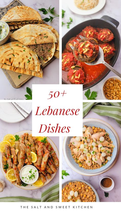 Authentic Arabic Recipes, Libanese Food Recipes, Best Lebanese Food, Lebanese Menu Ideas, Middle East Recipes Lebanon, Halal Dinner Ideas, Lebanese Main Dishes, Middle East Side Dishes, Armenian Vegetarian Recipes