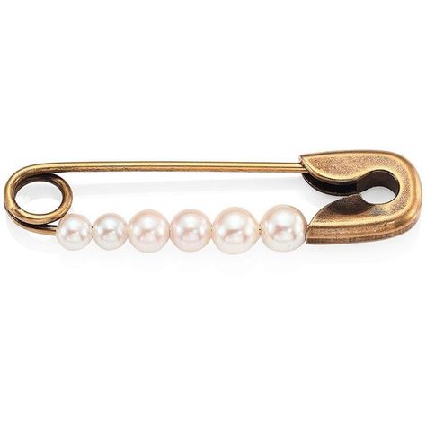 Marc Jacobs Faux Pearl Safety Pin Brooch ($100) ❤ liked on Polyvore featuring jewelry, brooches, apparel & accessories, fake pearl jewelry, oversized jewelry, pin brooch, pin jewelry and safety pin brooch Safety Pin Art, Safety Pin Bracelet, Diy Safety, Safety Pin Jewelry, Marc Jacobs Jewelry, Safety Pin Brooch, Paper Bead Jewelry, Safety Pin Earrings, Jewelry Accessories Ideas