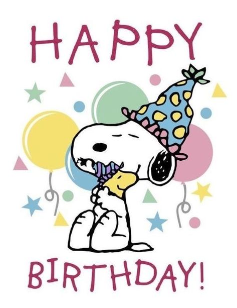 Happy Birthday Snoopy Images, Peanuts Happy Birthday, Peanuts Birthday, Snoopy Birthday, Funny Happy Birthday Wishes, Birthday Wishes Greetings, Birthday Greetings Friend, Birthday Cartoon, Happy Birthday Art