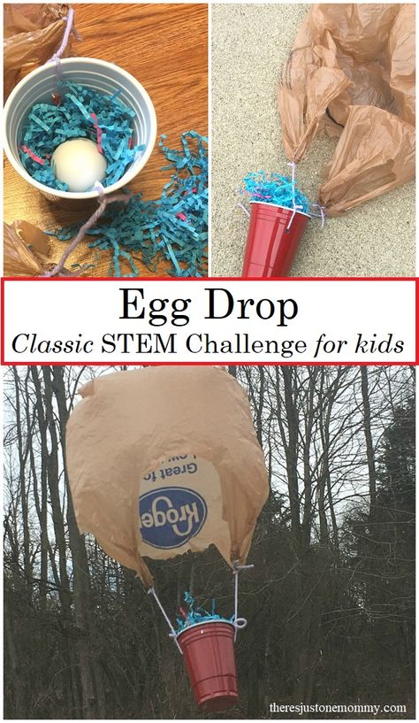 Egg Drop Challenge, Egg Drop Project, Easter Stem, Kids Stem Activities, Fun Stem Activities, Summer Stem, Stem Projects For Kids, Stem Classes, Stem Challenge