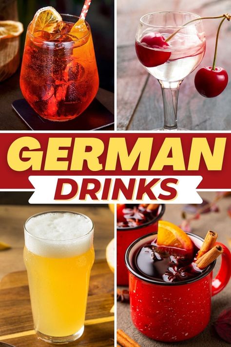 German Cocktails Recipes, German Cocktails, German Drinks, German Snacks, Best German Food, Easy German Recipes, German Coffee, Mini Recipes, German Food Recipes