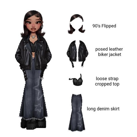 Everskies Clothes Name, Outfit Ideas Everskies, Everskies Hair Name, Everskies Outfits Casual, Everskies Outfits Id Code, Everskies Outfits Black, Goth Everskies, Everskies Profile Layout Ideas, Everskies Outfits Y2k