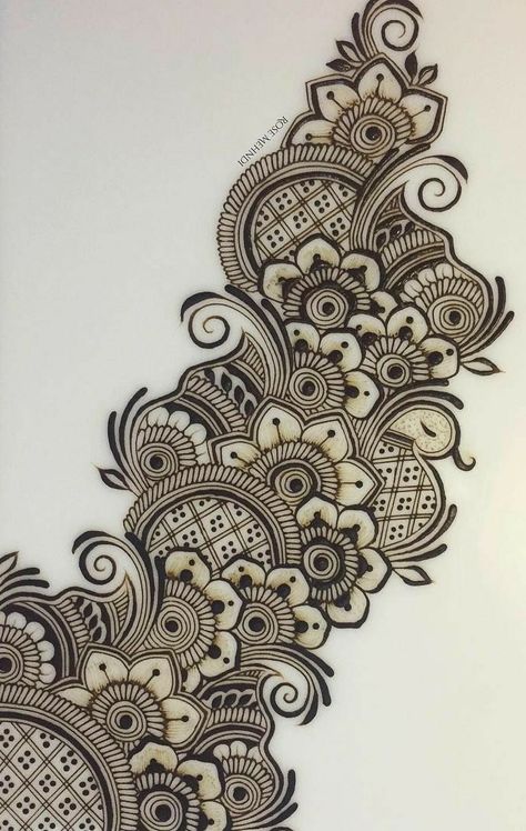 Mehndi Designs In Pencil, Henna Design On Paper, Mehndi Design Drawing, Mehndi Design On Paper, Henna Drawings On Paper, Mehndi Designs On Paper, Pencil Mehndi Design, Henna Doodle, Legs Mehndi