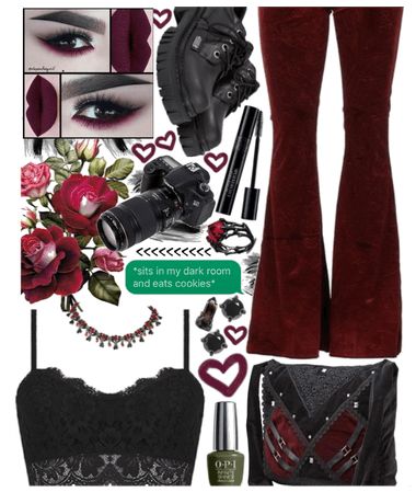 Valentines Day Goth Outfit, Grunge Valentines Day Outfit, Goth Valentines Outfit, Alt Valentines Outfit, Goth Valentines Day Outfit, Jade Aesthetic, Goth Valentines, Red Black Outfit, Valentines Aesthetic