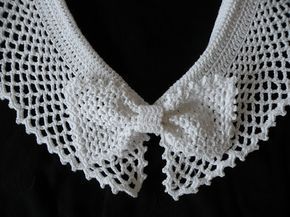 Crochet Collars, Col Crochet, Dresses Crochet, Crochet Collar Pattern, Cuff Pattern, Crochet Lace Collar, Crochet Yoke, Collars Diy, Crochet Terms