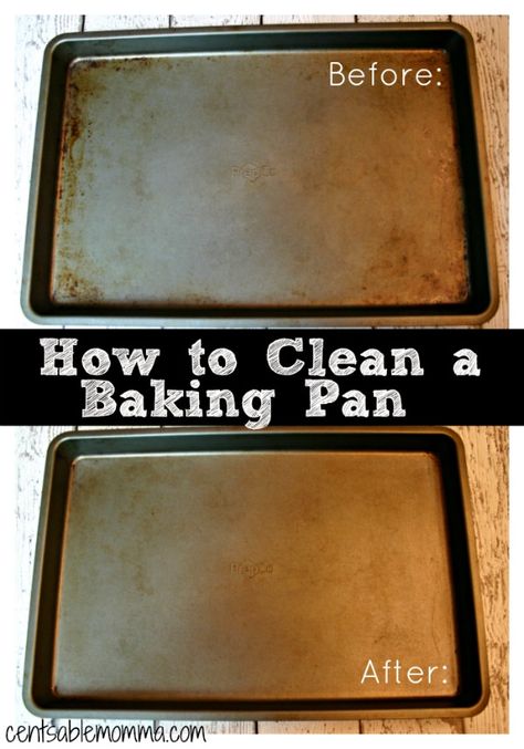 Restore your cookie sheets or baking pan to looking almost new with just a few ingredients you probably already have! miracle cleaner | scrubs | hydrogen peroxide | baking soda Tablet Recipe, Miracle Cleaner, Homemade Toilet Cleaner, Clean Baking Pans, Cleaning Painted Walls, Glass Cooktop, Deep Cleaning Tips, Cleaning Recipes, Clean Dishwasher