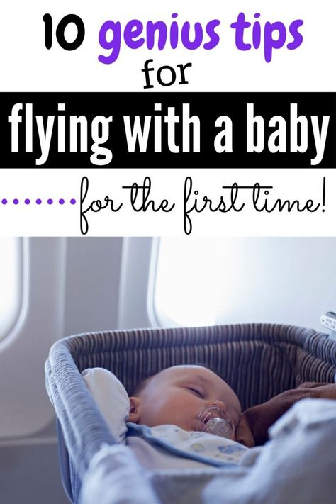 Flying with an infant? Here's the ultimate checklist for flying with a baby for the first time. Traveling with a baby on a plane can seem scary, but with these mom tips you'll know how to handle air travel like a pro! Baby On Plane, Sleeping On A Plane, Travel Tips With Baby, Tips For Flying, Flying With A Baby, Pumping Moms, Fantastic Baby, Baby Sleep Problems, Baby Arrival