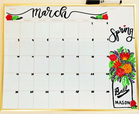 March Whiteboard Calendar  #Spring #calendar #Spring #whiteboard #calendarArt #Chalkboard #ChallboardArt March Dry Erase Board Ideas, March Dry Erase Calendar Ideas, March Whiteboard Calendar Ideas, April Whiteboard Ideas, March Whiteboard Ideas, Cute Whiteboard Calendar Ideas, Whiteboard Calendar Ideas, Whiteboard Inspiration, Spring Calendar