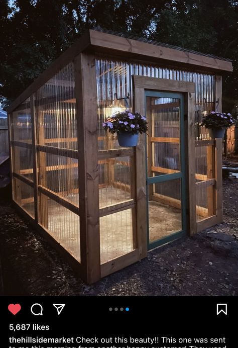 Diy Greenhouse Plans, Outdoor Greenhouse, Greenhouse Shed, Lean To, Build A Greenhouse, Home Greenhouse, Backyard Greenhouse, Greenhouse Plans, Patio Furniture Ideas