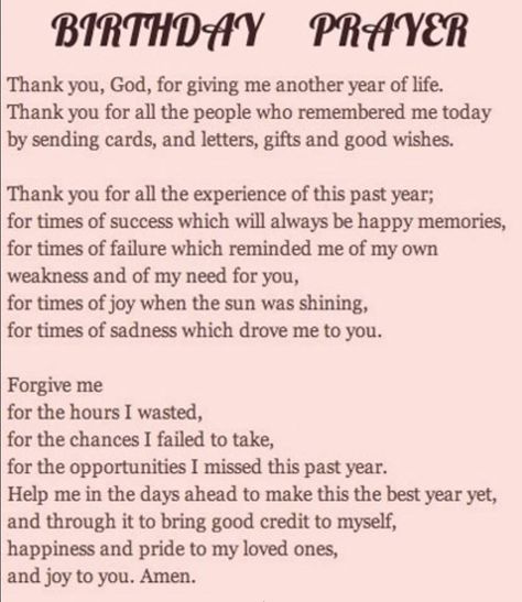 Birthday blessing 30 Birthday Quotes, Birthday Prayer For Me, Happy Birthday Prayer, 30th Birthday Quotes, Happy Birthday Amanda, Myself Quotes, Birthday Prayer, 30th Birthday Funny, Birthday Quotes For Me