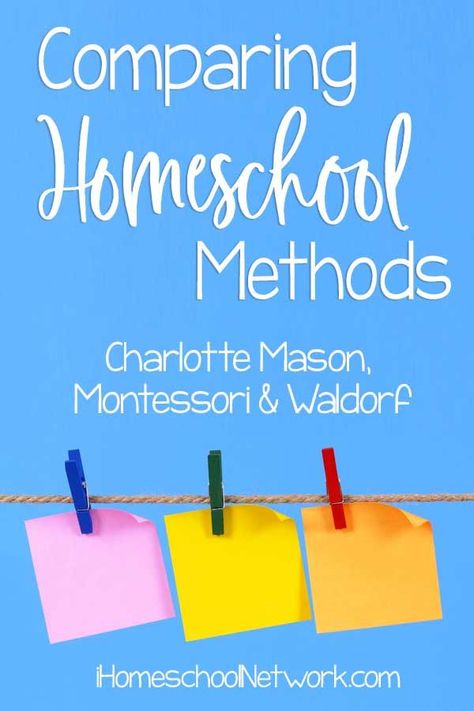 Wonder how different homeschooling methods compare? An experienced homeschooler and mother of three talks about these educational approaches and how to bring them to your children. Comparing Homeschooling Methods: Charlotte Mason, Montessori, and Waldorf by Jean Miller of Waldorf-Inspired Learning. #homeschoolmethods #waldorfinspiredlearning #homeschoolingmom Homeschool Philosophies, Waldorf Kindergarten Classroom, Waldorf Method, Homeschool Methods, Waldorf Learning, Homeschool Styles, Waldorf Homeschooling, Waldorf Kindergarten, Natural Learning