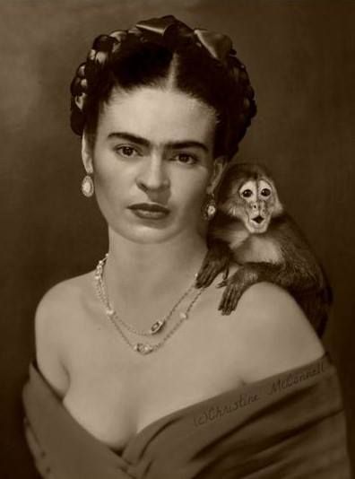 Frida Kahlo Portraits Photographs, Frida Kahlo Monkey, Frida Kahlo Diego Rivera, Freida Kahlo, Frida Kahlo Artwork, Frida Kahlo Paintings, Frida Kahlo Portraits, Kahlo Paintings, Frida Kahlo Style