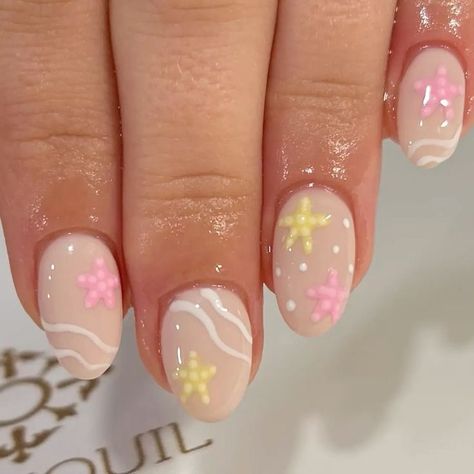 Short Nails Design Ideas Summer, Cute Short Nail Ideas For Summer, Short Mexico Nails, Cute Nail Designs For Summer Short, Preppy Nail Ideas Summer, Preppy Cute Nails, Cute Short Nails Ideas Summer, Cute Summer Nail Inspo Short, Really Short Summer Nails