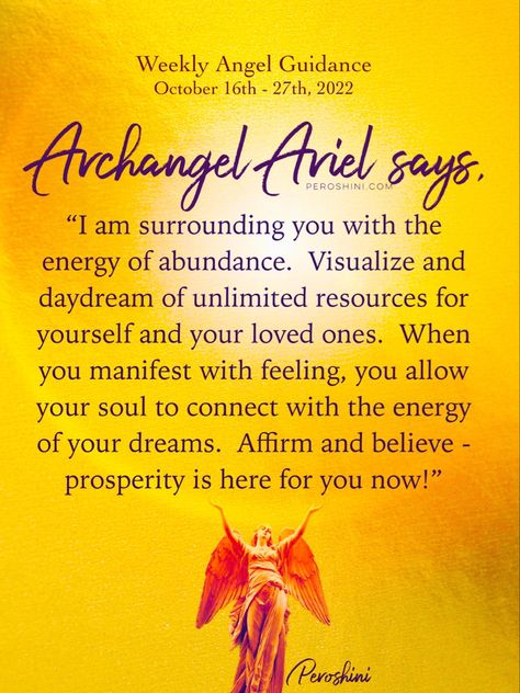 Archangel Ariel prosperity help All Archangels, Archangel Ariel, Angel Therapy, Arch Angel, Archangel Uriel, Archangel Prayers, Angel Spirit, Angel Blessings, Angel Signs