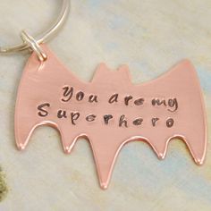 Small Gifts For Boyfriend, You Are My Superhero, Hand Stamped Keychain, Gift Boyfriend, Diy Gifts For Boyfriend, Christmas Gift For Dad, Diy Christmas Gifts, Fantastic Gifts, Xmas Gifts